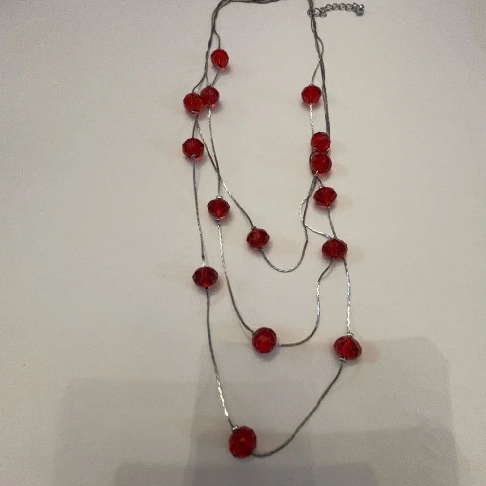 Elegant Orange Beaded Necklace